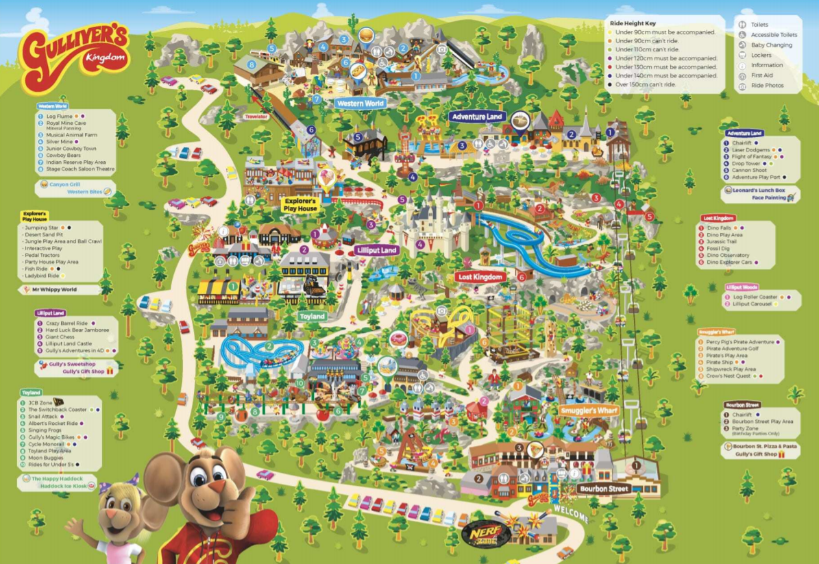 Gulliver's Kingdom Map